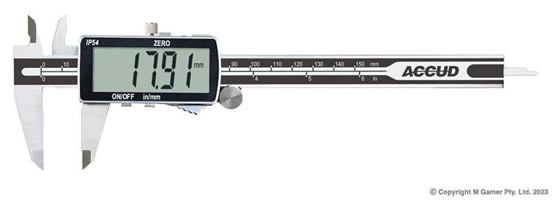 200mm Dualscale Rechargeable Large Screen Caliper